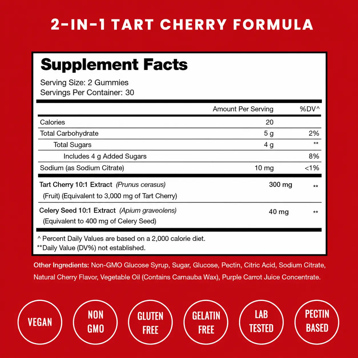 Merevia Cherry Tart Gummies