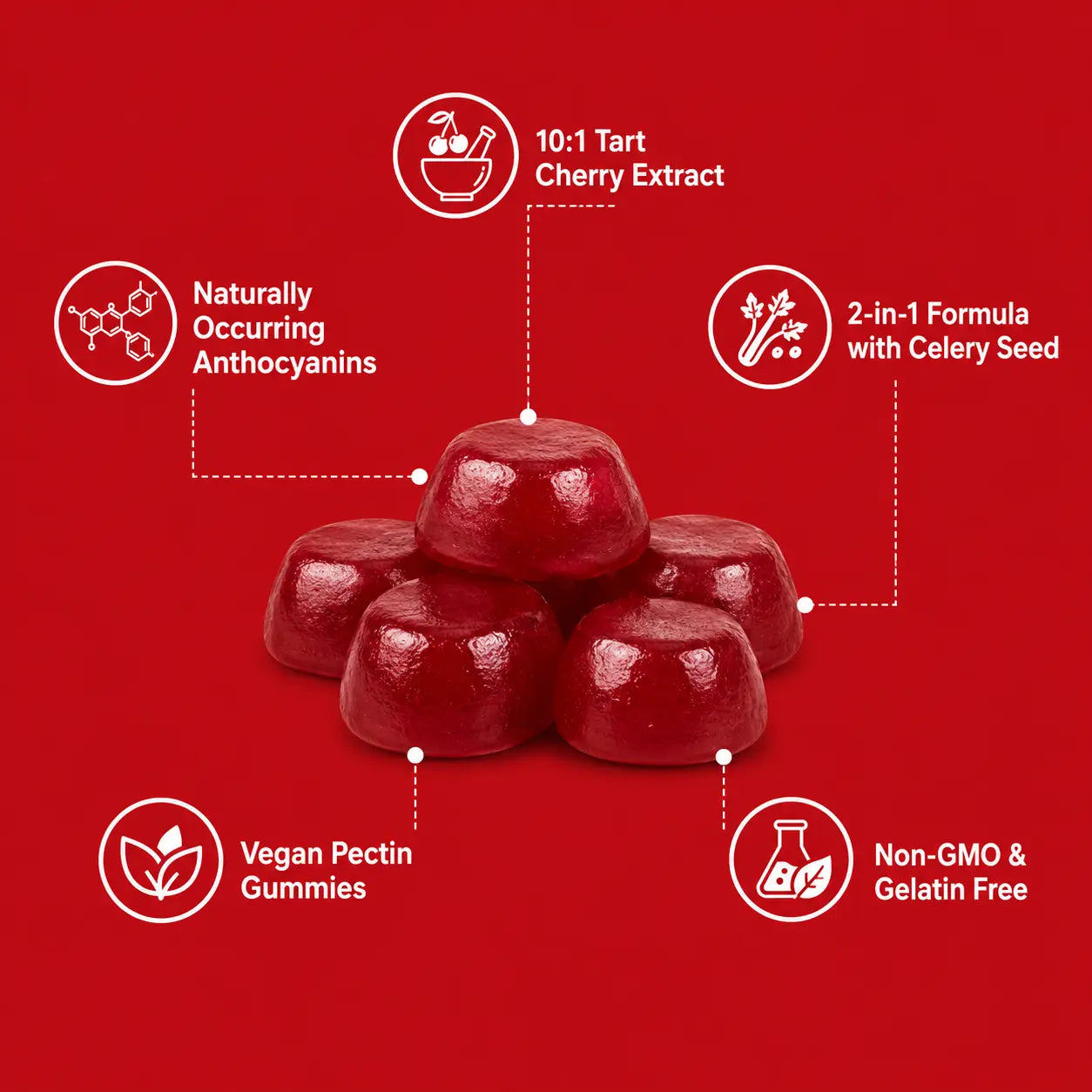 Merevia Cherry Tart Gummies
